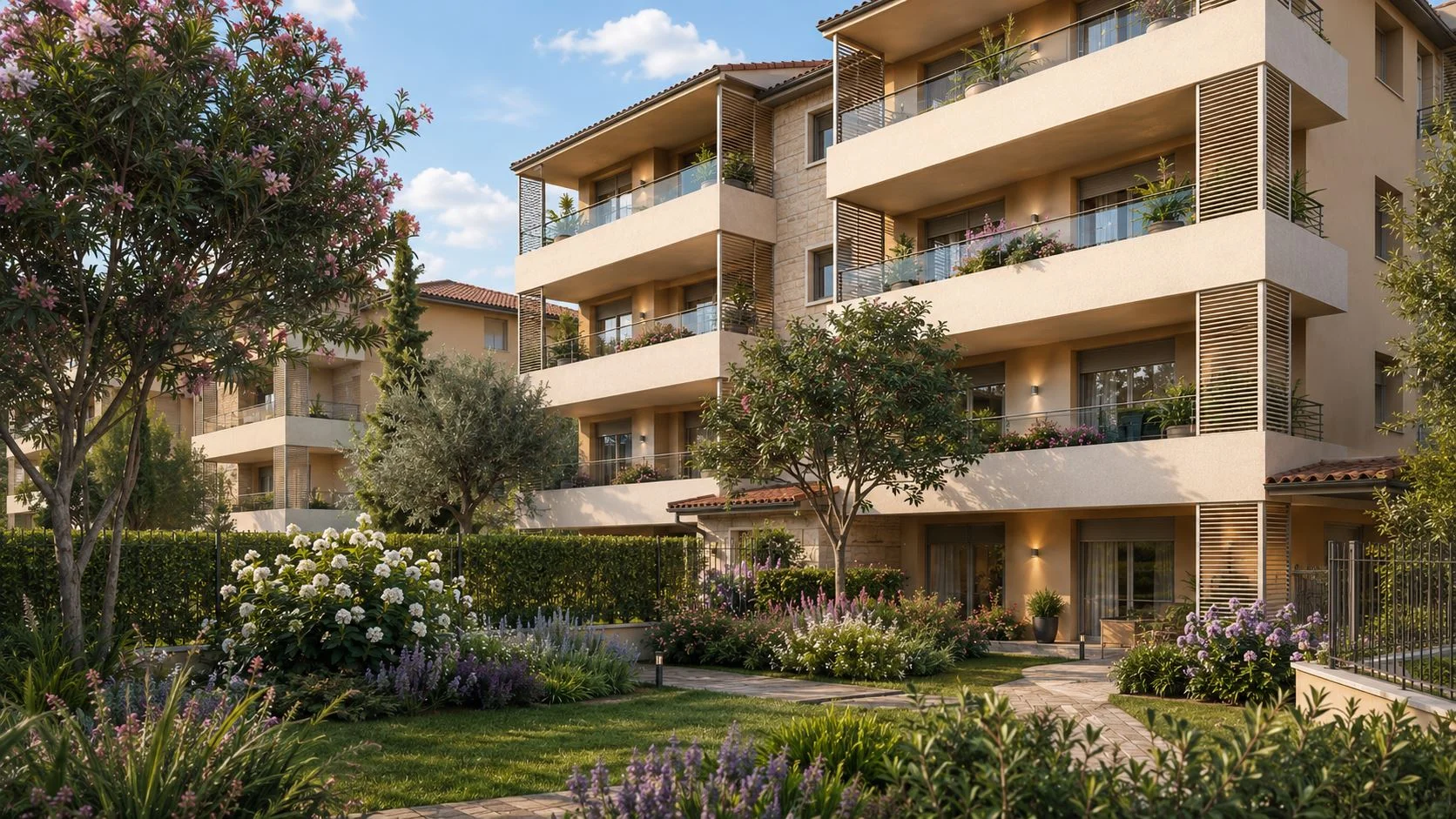 Rendering delle residenze di Via Amendola